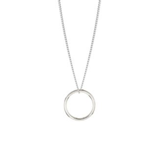 Circle Necklace Silver