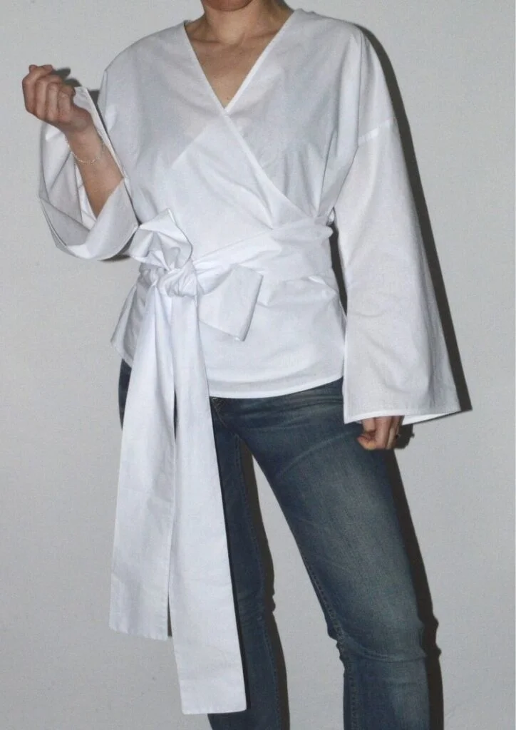 Cotton Wrap Top
